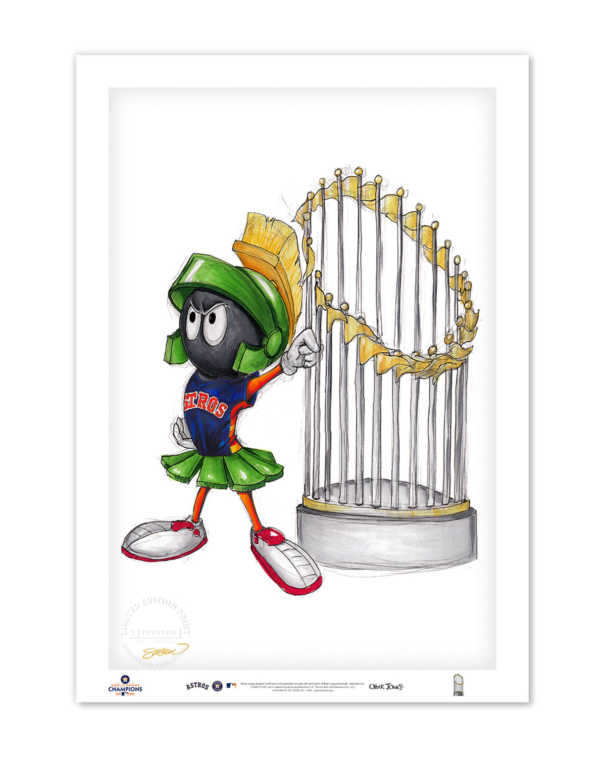 World Series Marvin The Martian 2022 Limited Edition Fine Art Print