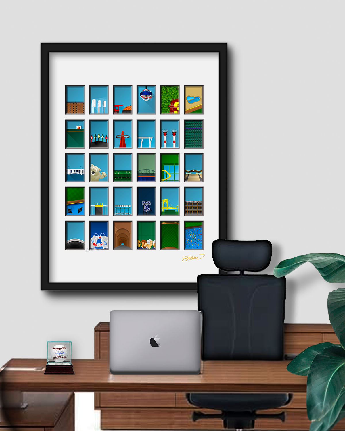 ALL Minimalist MLB Ballparks Collector's Edition