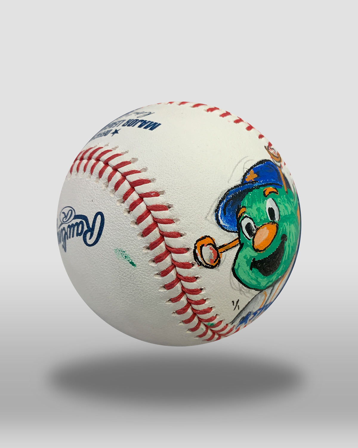 Orbit Hand-Drawn Baseball Art