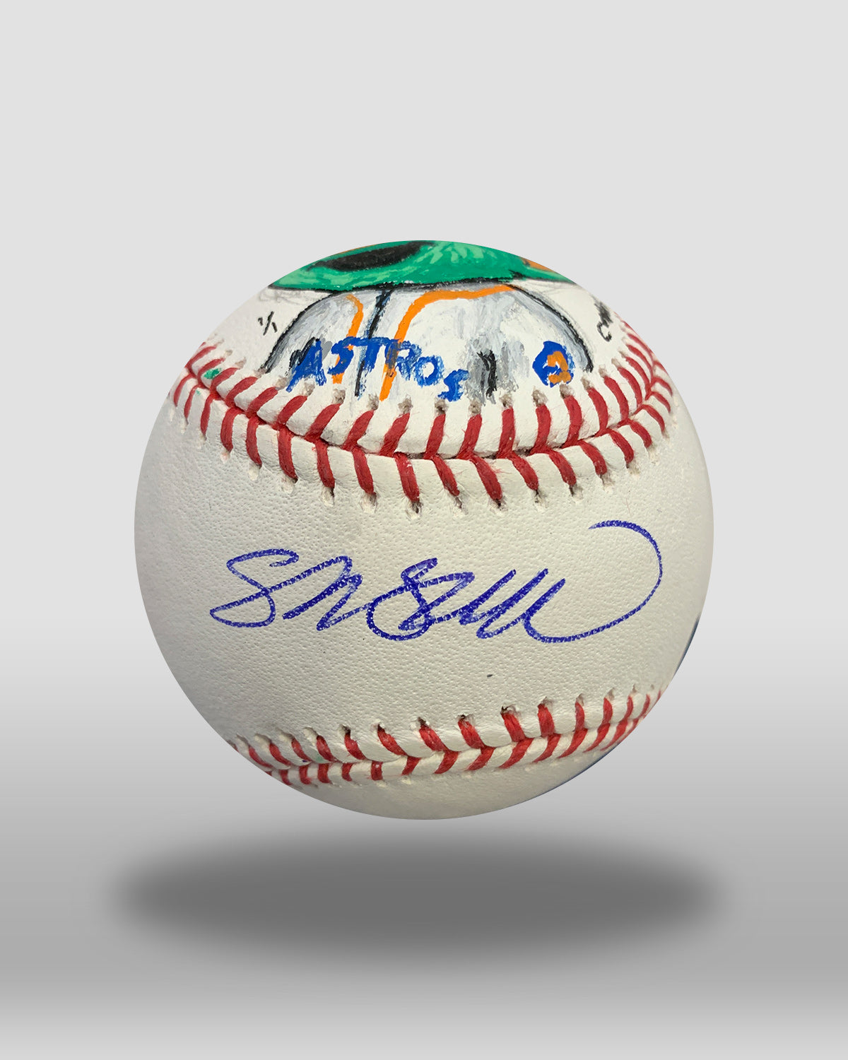 Orbit Hand-Drawn Baseball Art