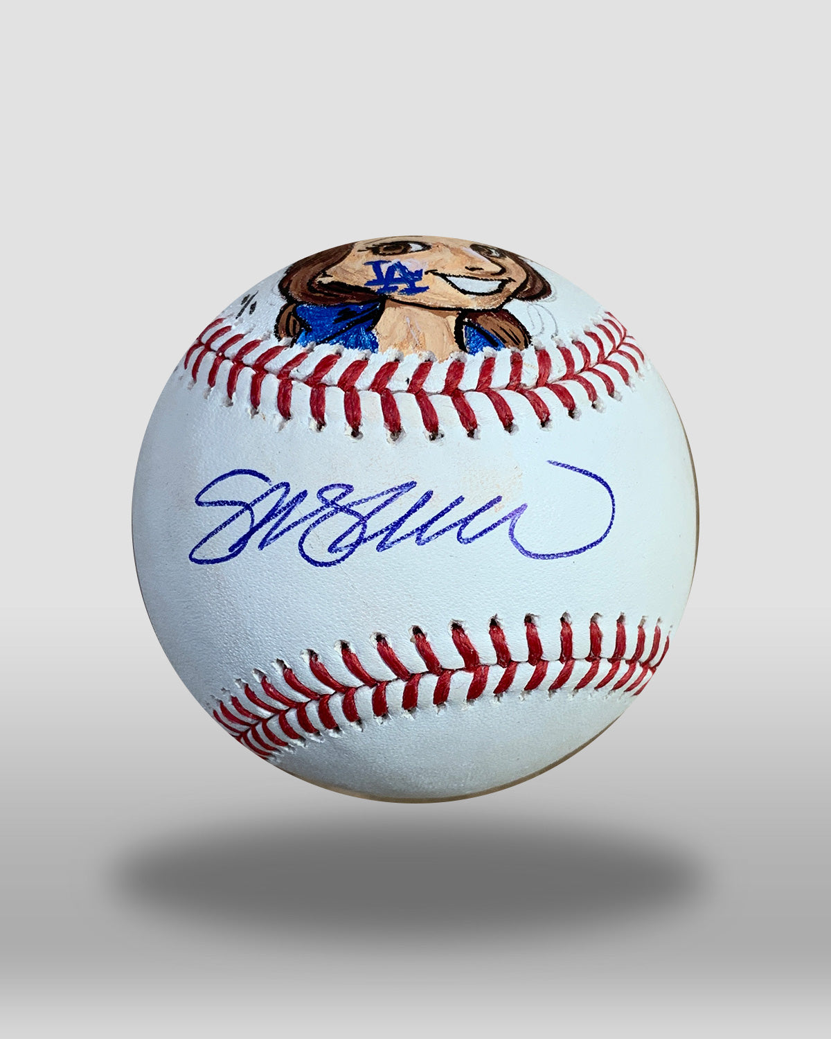 Ballpark Princess Hand-Painted World Series Baseball Art