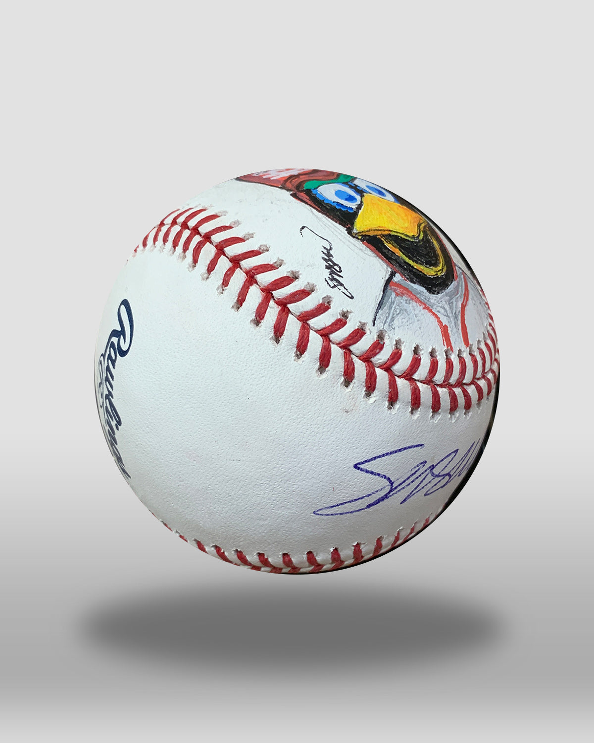Fredbird Hand-Drawn Baseball Art