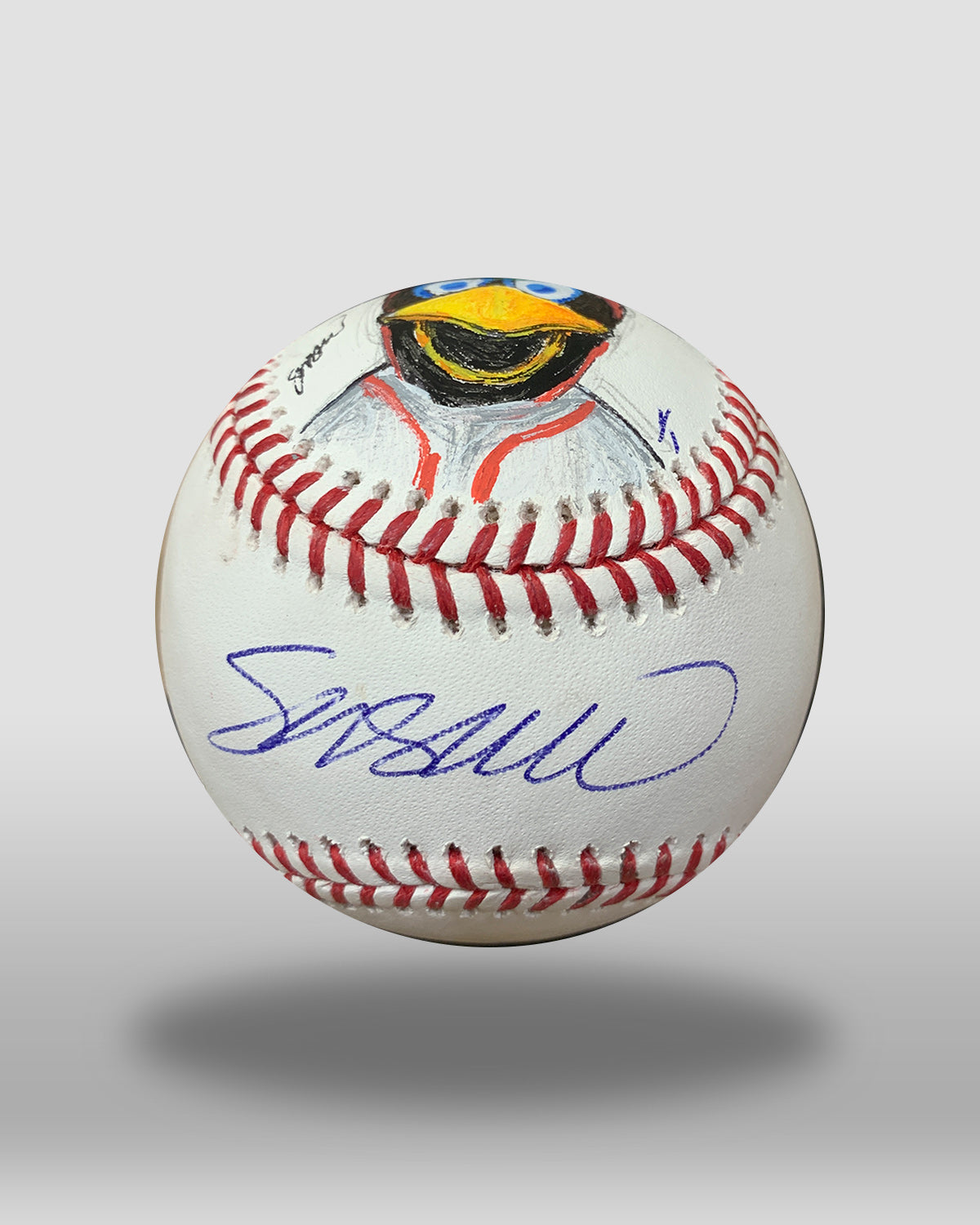 Fredbird Hand-Drawn Baseball Art