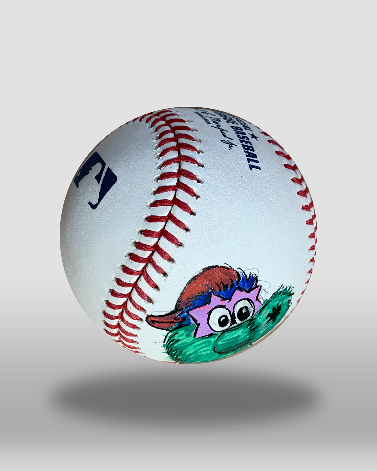 Phillie Phanatic Hand-Drawn Baseball Art