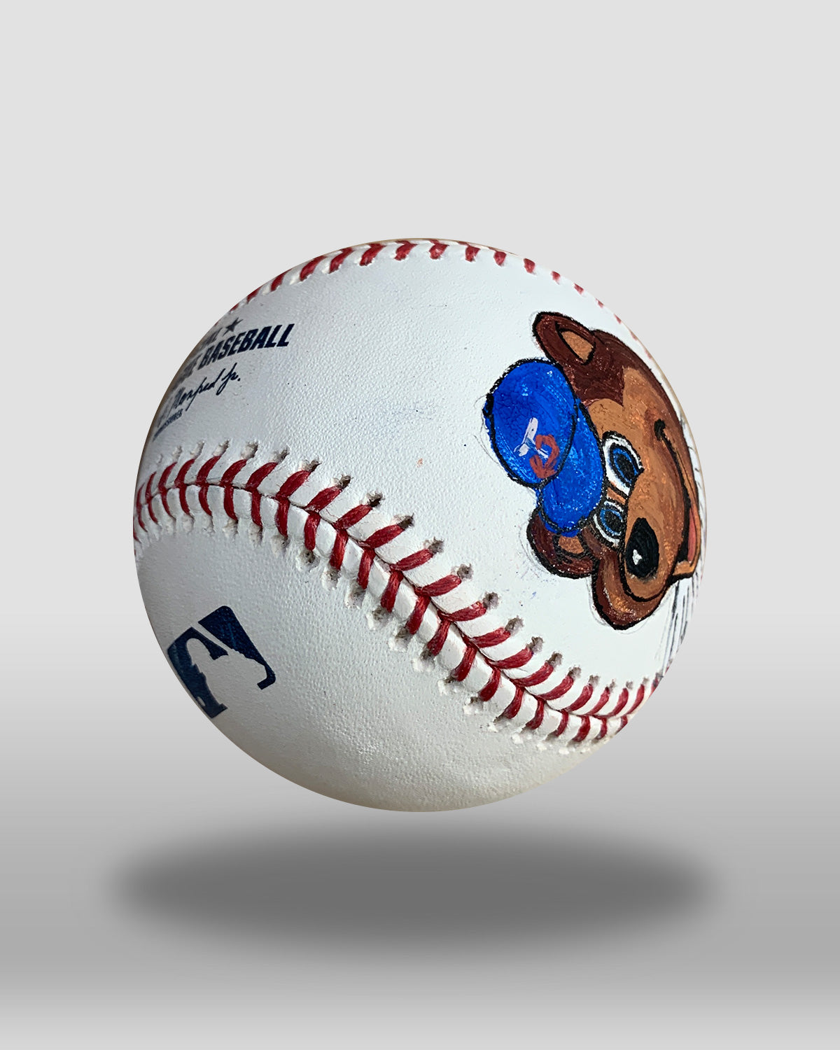 T.C. Bear Hand-Drawn Baseball Art