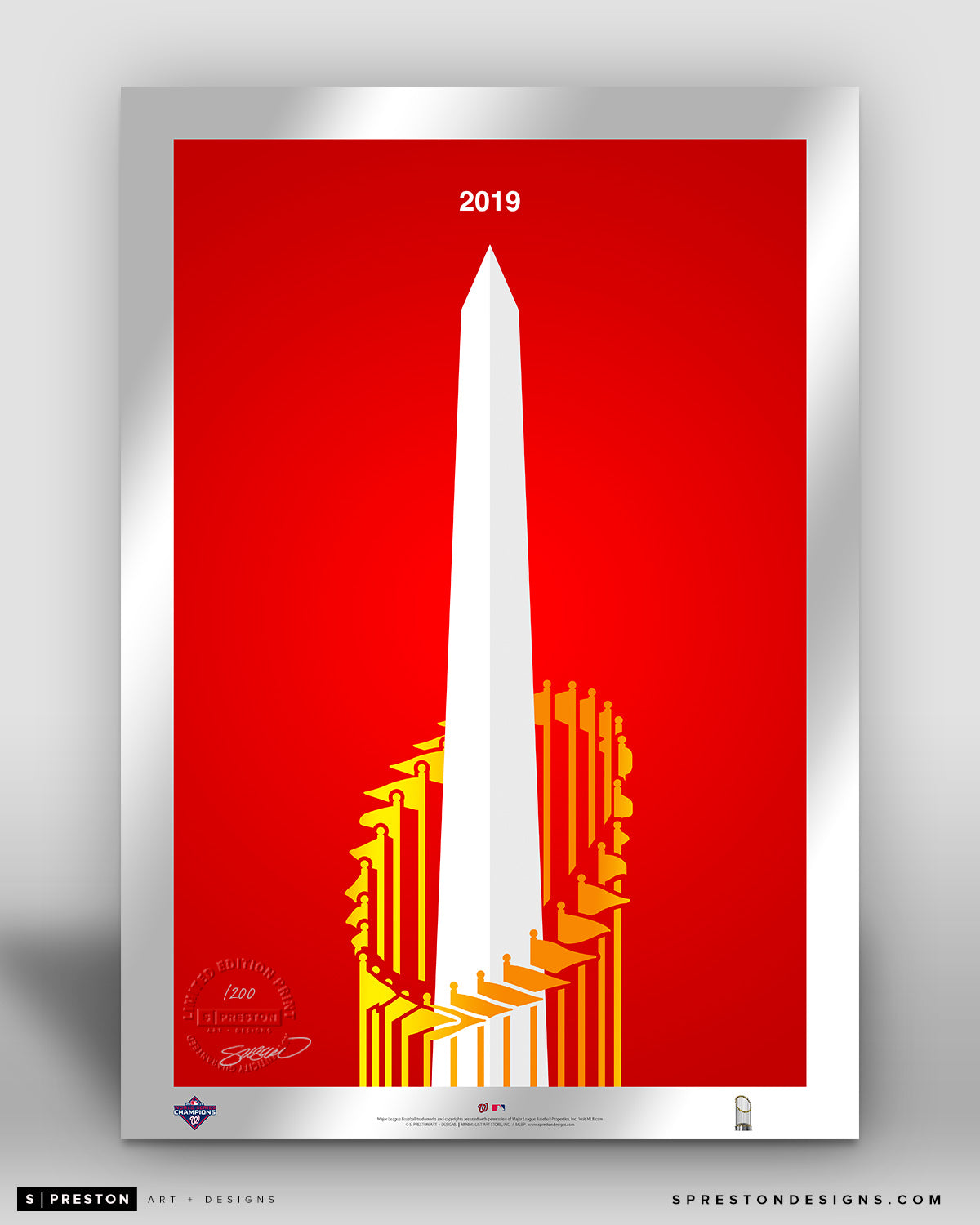 Minimalist World Series 2019 - Gold Variant - Washington Nationals - S. Preston