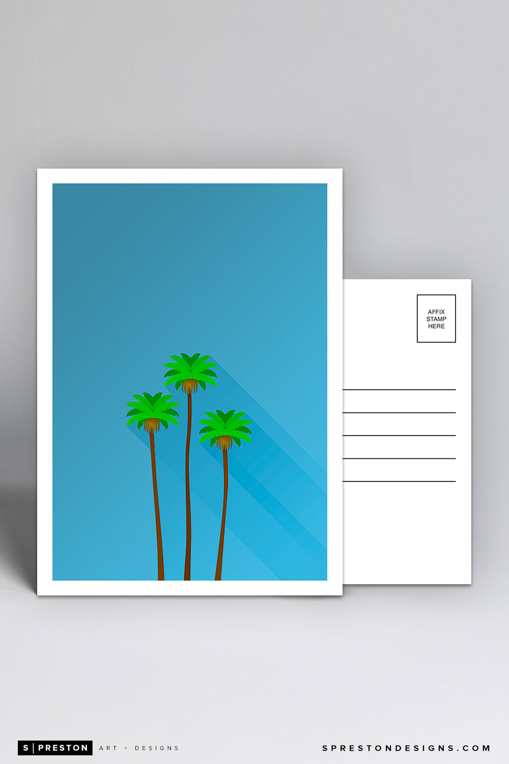 Minimalist Dodger Stadium Postcard Los Angeles Dodgers - S. Preston