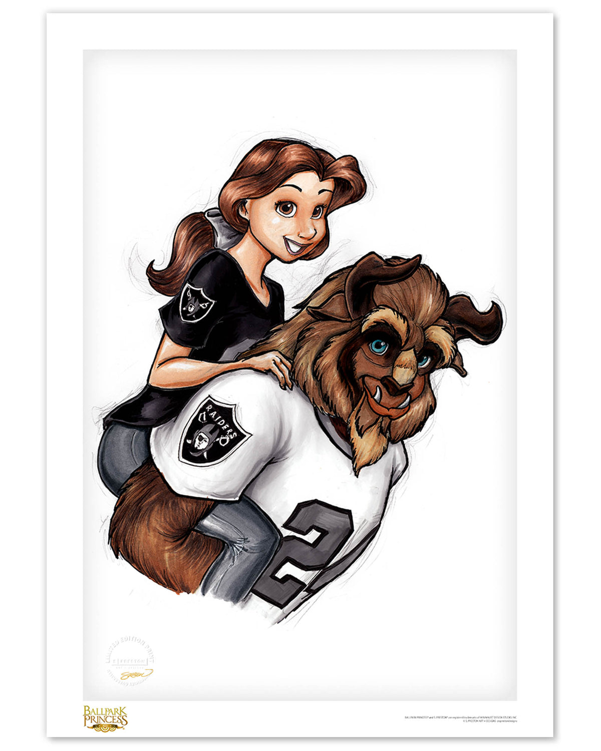 LVR Raiders Beast and Belle Fine Art Print