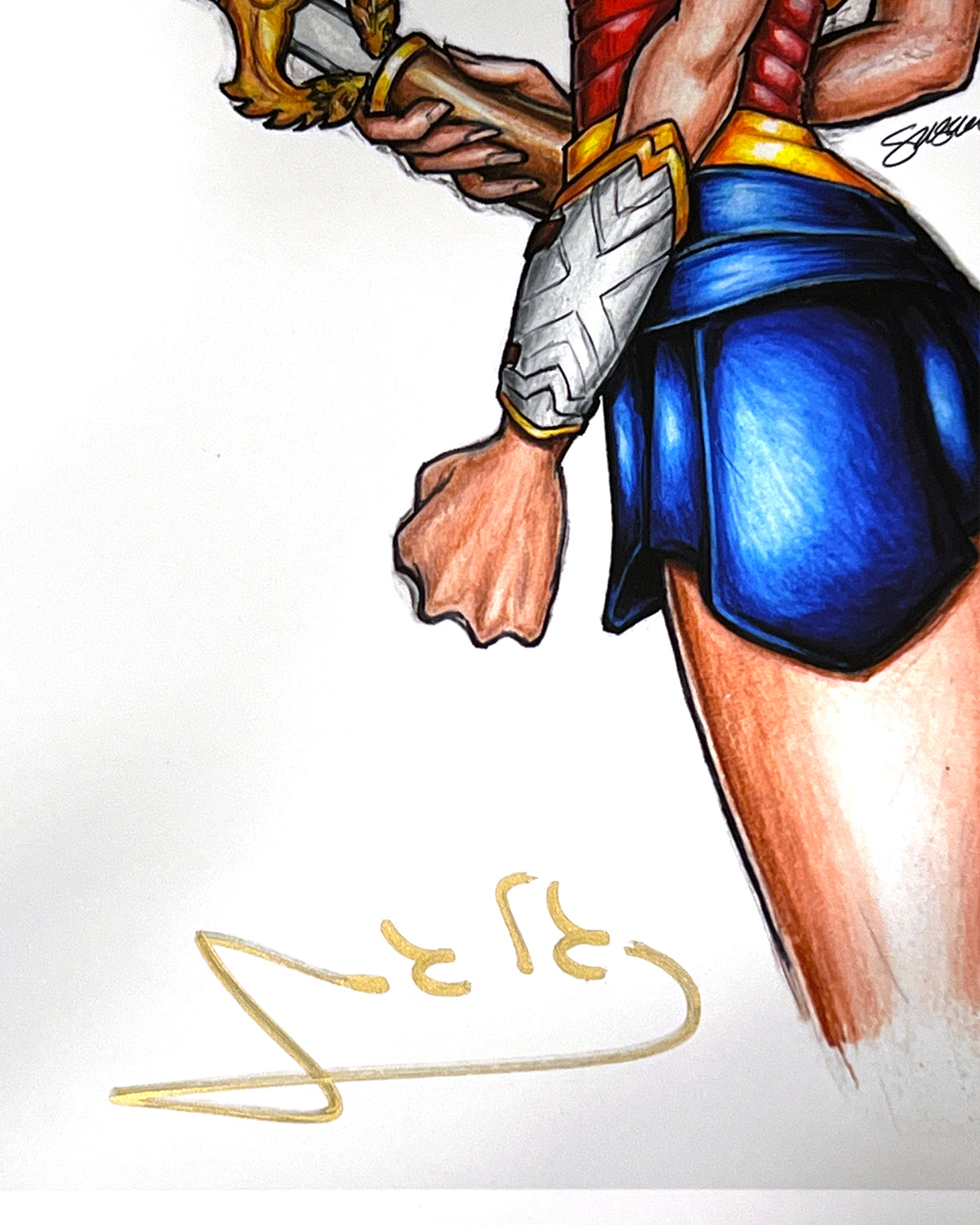 Headstrong Amazon - Gal Gadot Autographed (Authenticated) Poster Print