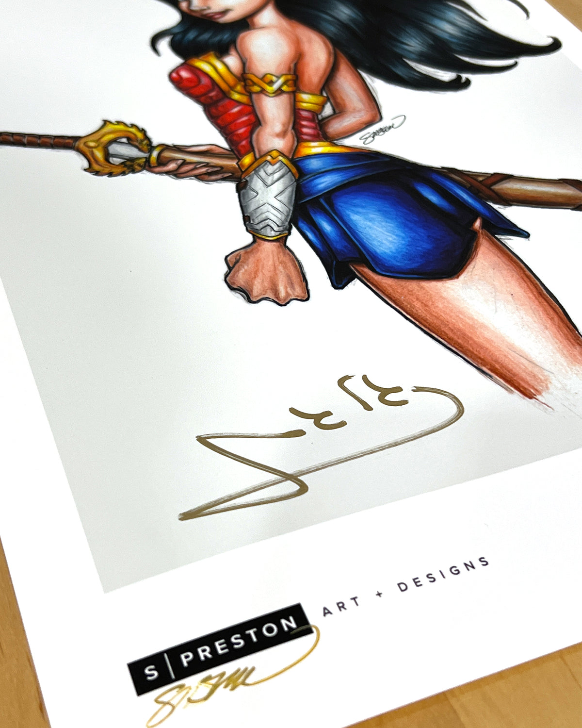 Headstrong Amazon - Gal Gadot Autographed (Authenticated) Poster Print