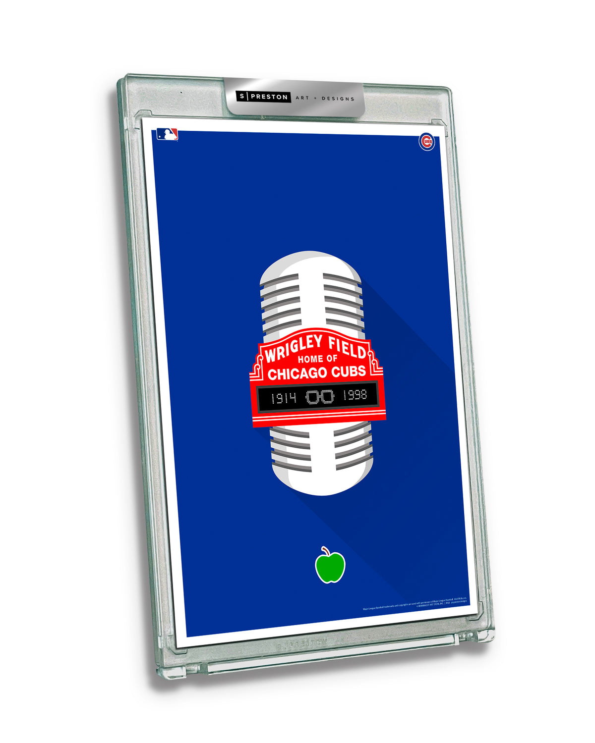 Minimalist Cubs Broadcasting Limited Edition Art Card Slab