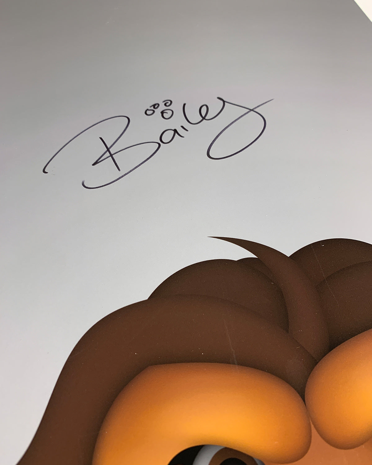 Minimalist Bailey Poster Print - Signed