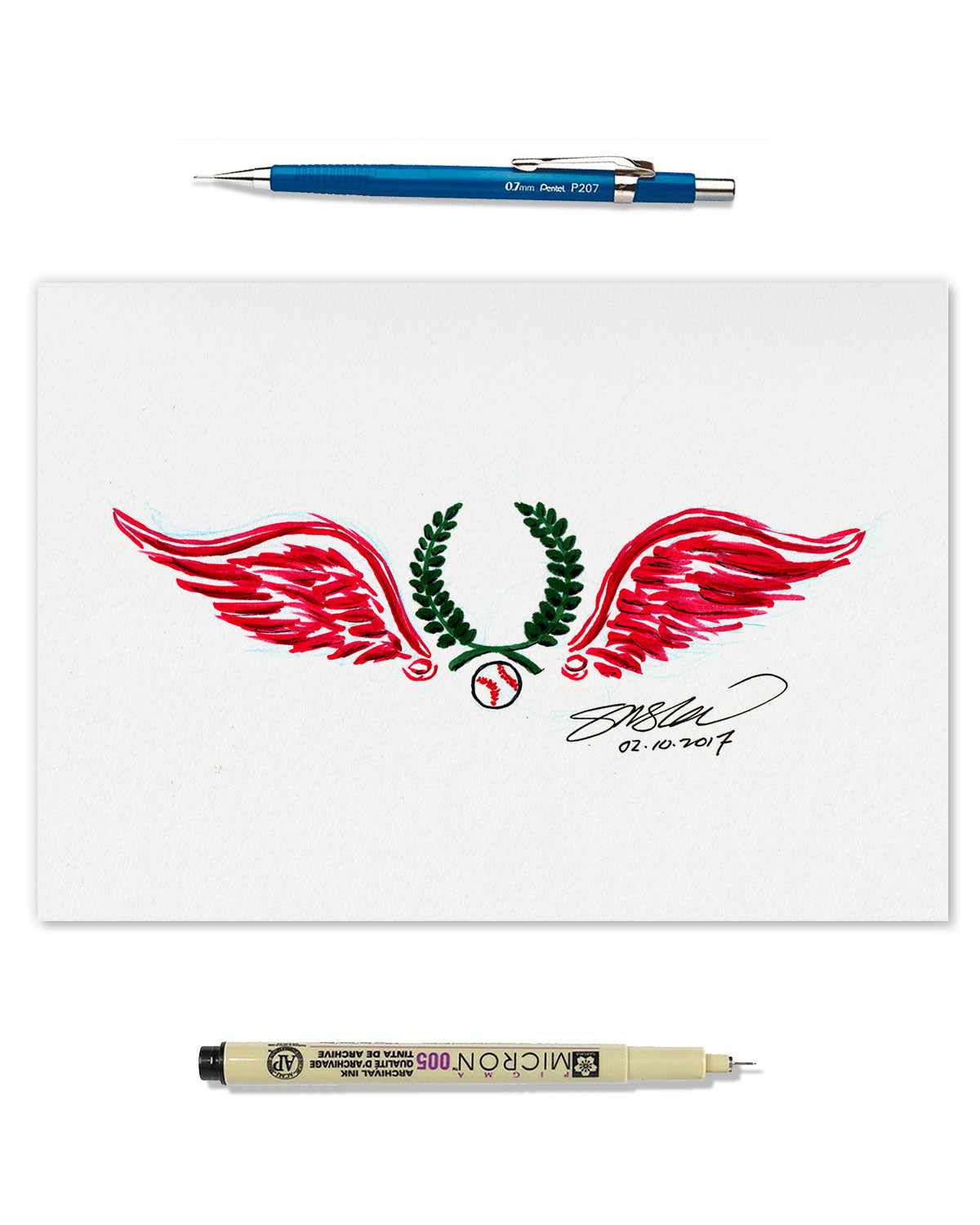 Remembering Illitch Sketch Original Art
