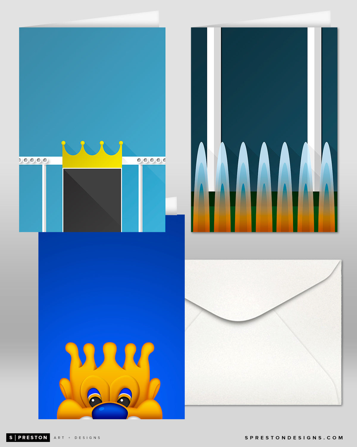 Minimalist Kansas City Royals Note Card Set
