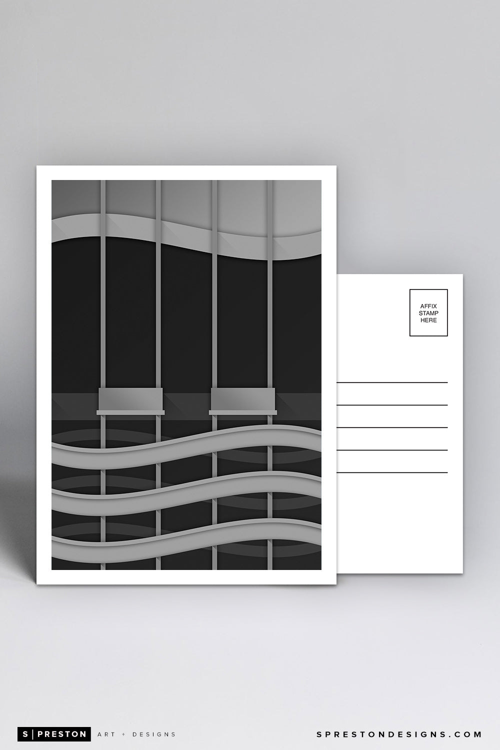 Minimalist Kingdome Postcard Seattle Mariners - S. Preston