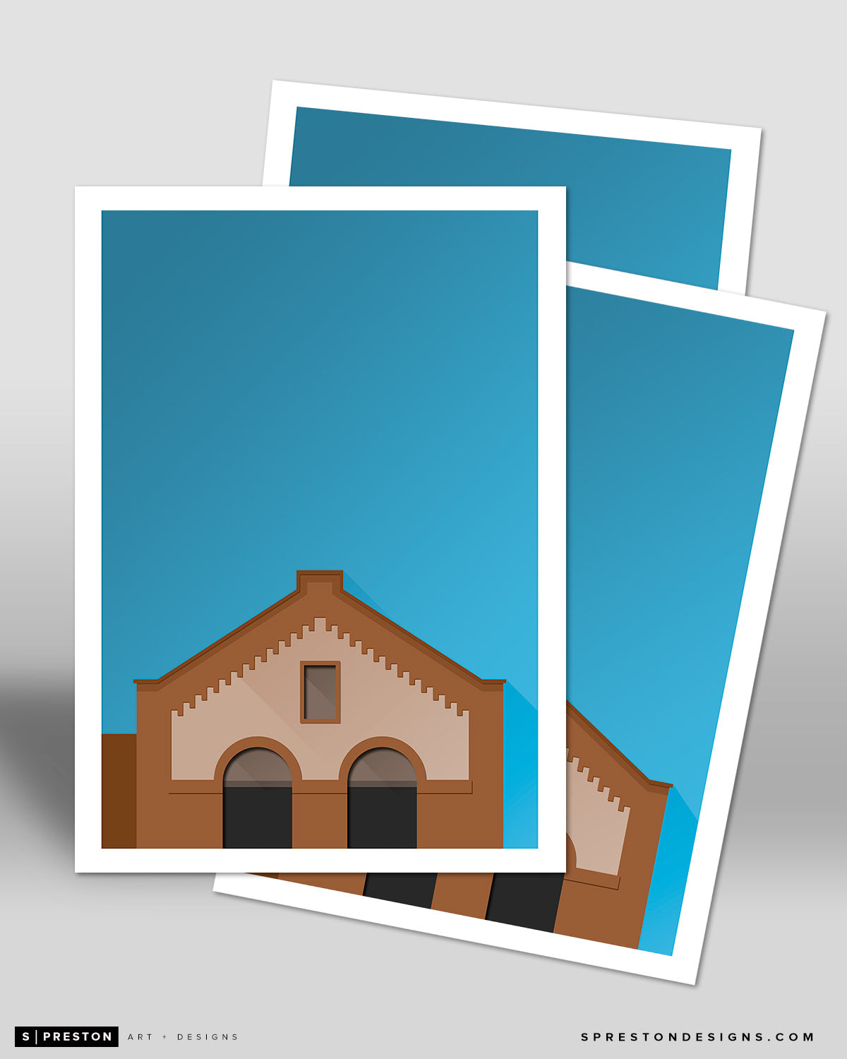 Minimalist League Park Postcard