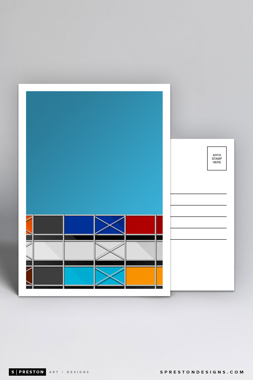 Minimalist Metropolitan Stadium Postcard Minnesota Twins - S. Preston