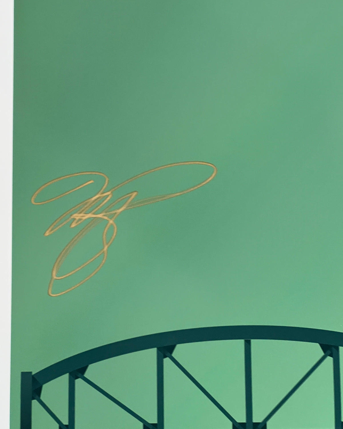 Minimalist Shea Stadium - Mike Piazza Autographed - Poster Print - MLB Authenticated