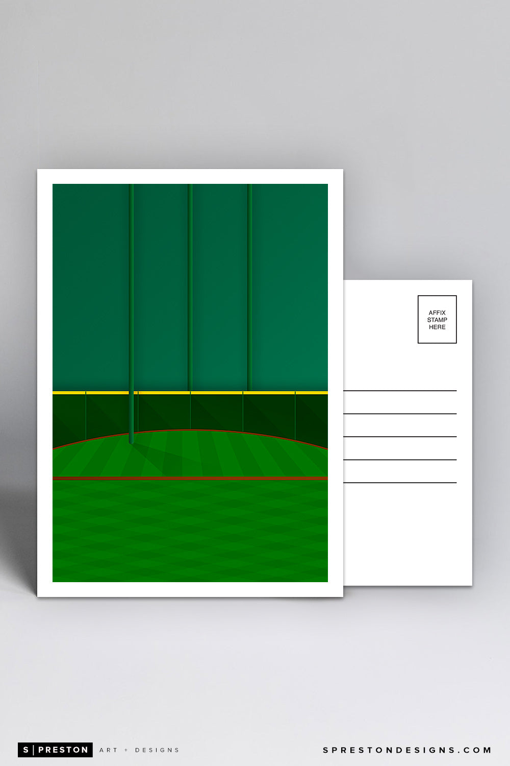 Minimalist Minute Maid Park Postcard (Tal's Hill) Houston Astros - S. Preston