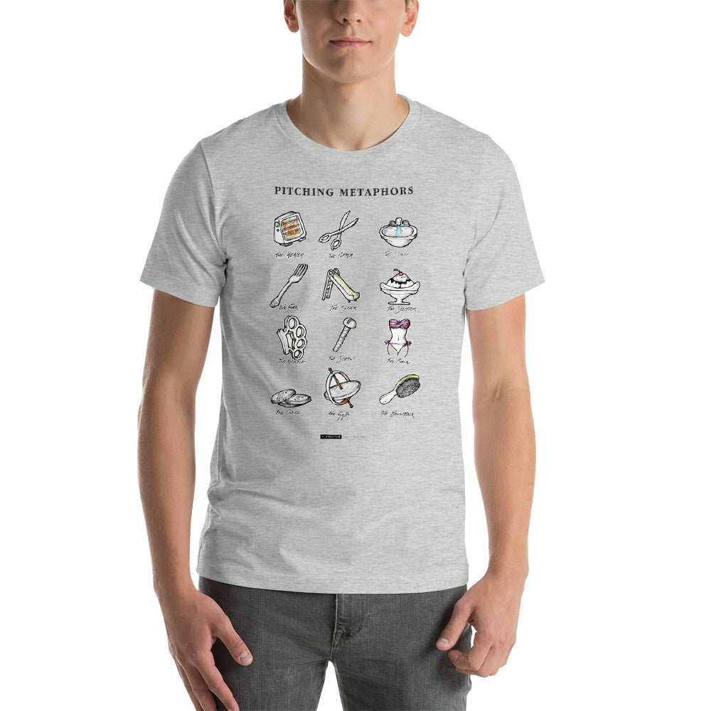 Pitching Metaphors Tee by S. Preston