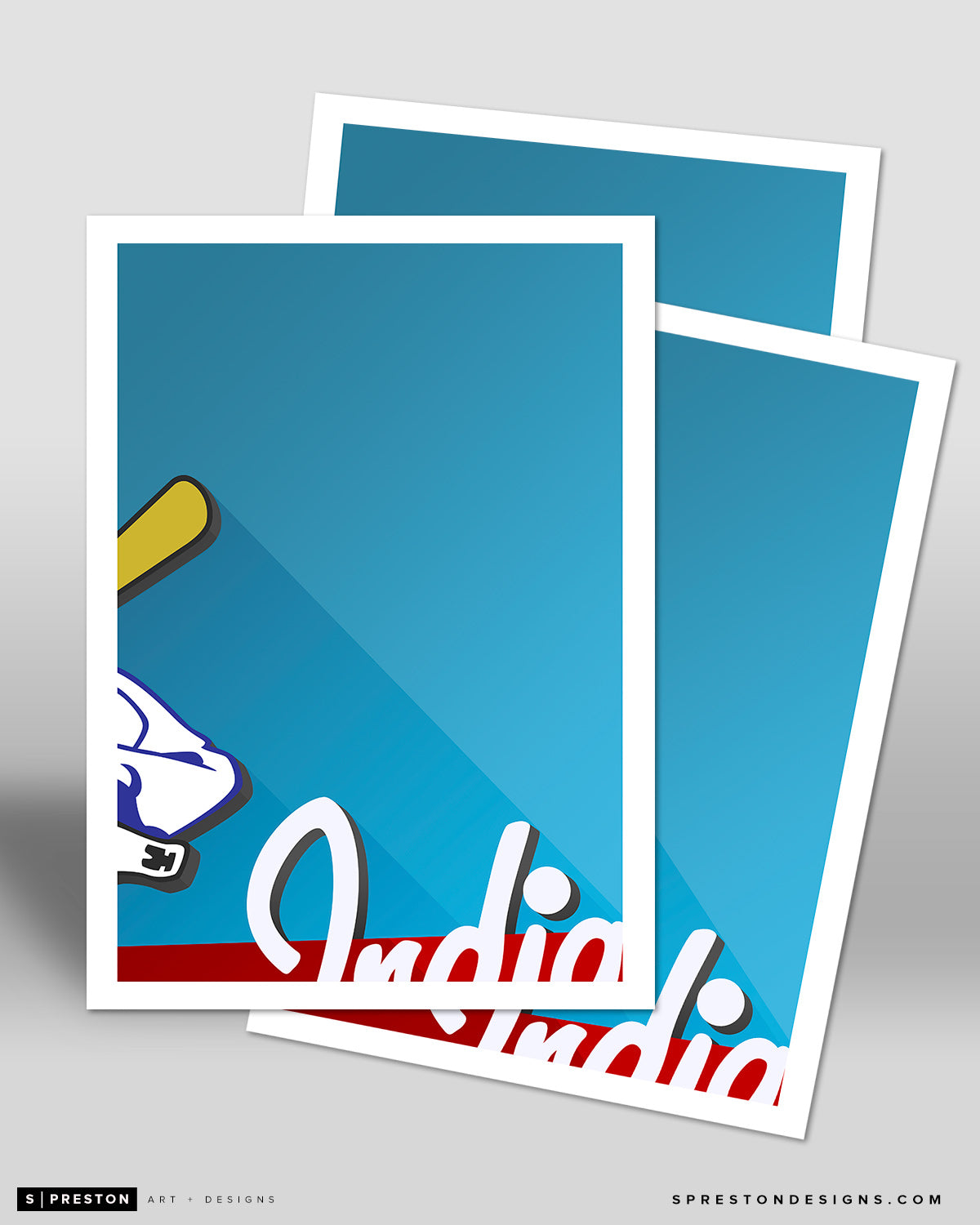 Minimalist Municipal Stadium Postcard