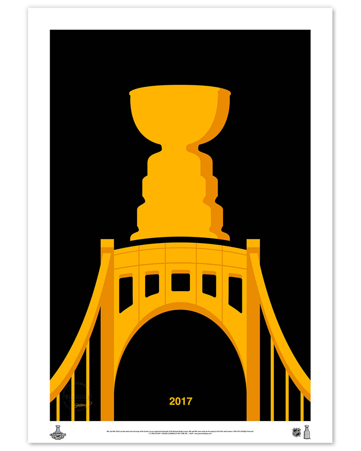 Minimalist Stanley Cup 2017 Art Print