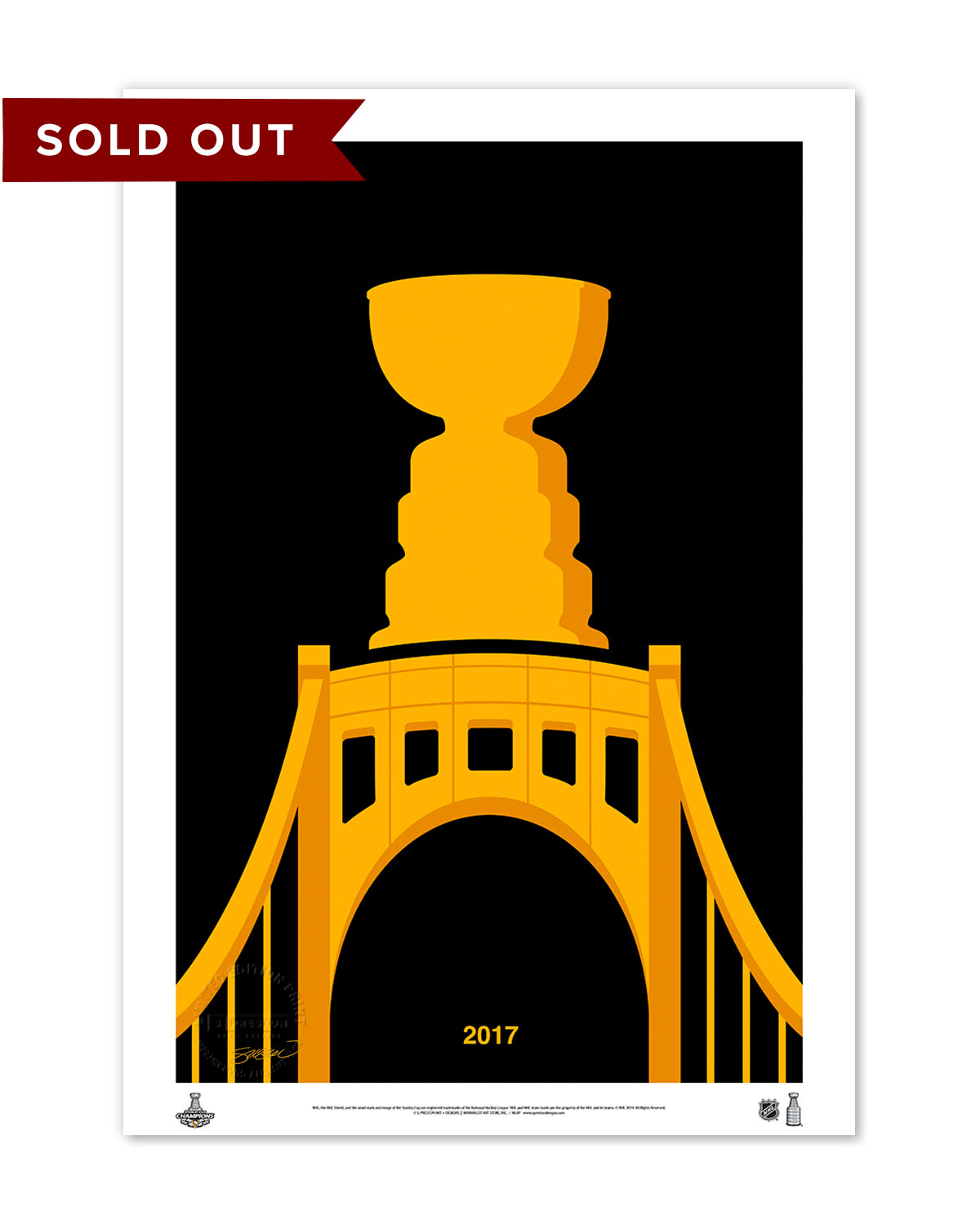 Minimalist Stanley Cup 2017 Art Print