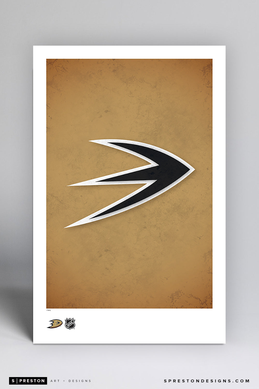 Minimalist Logo - Anaheim Ducks Poster Print Anaheim Ducks - S Preston