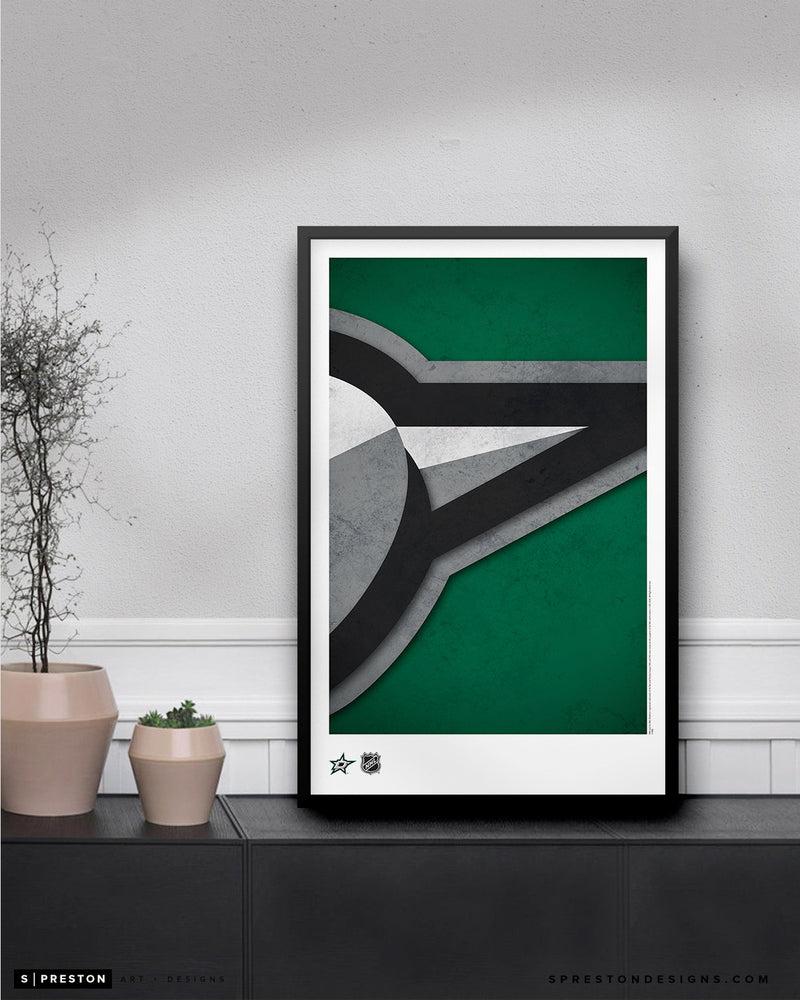 Minimalist Logo - Dallas Stars Poster Print Dallas Stars - S Preston