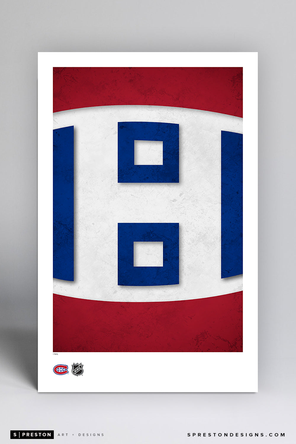 Minimalist Logo - Montreal Canadiens Poster Print Montreal Canadiens - S Preston