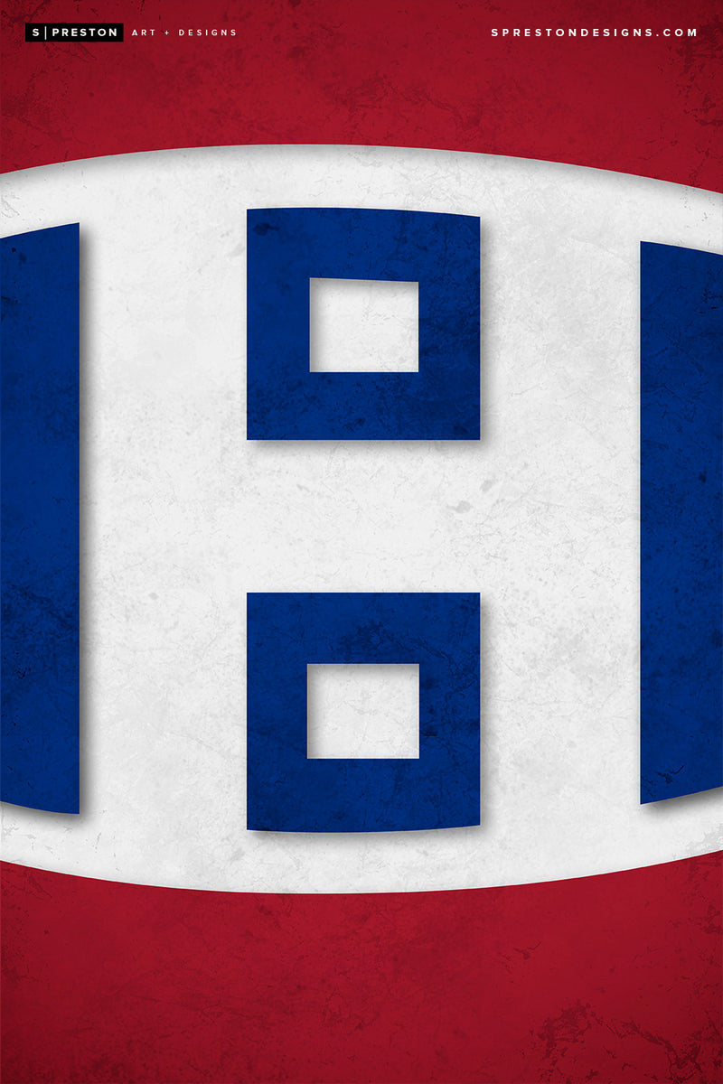 Minimalist Logo - Montreal Canadiens Poster Print Montreal Canadiens - S Preston