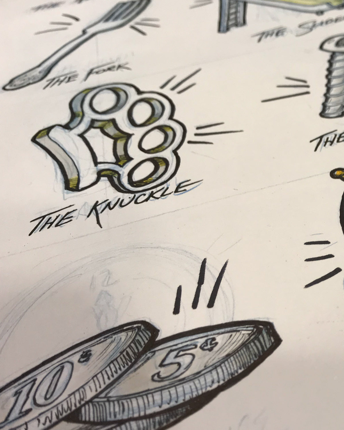 Pitching Metaphors Sketch - Original Sketch
