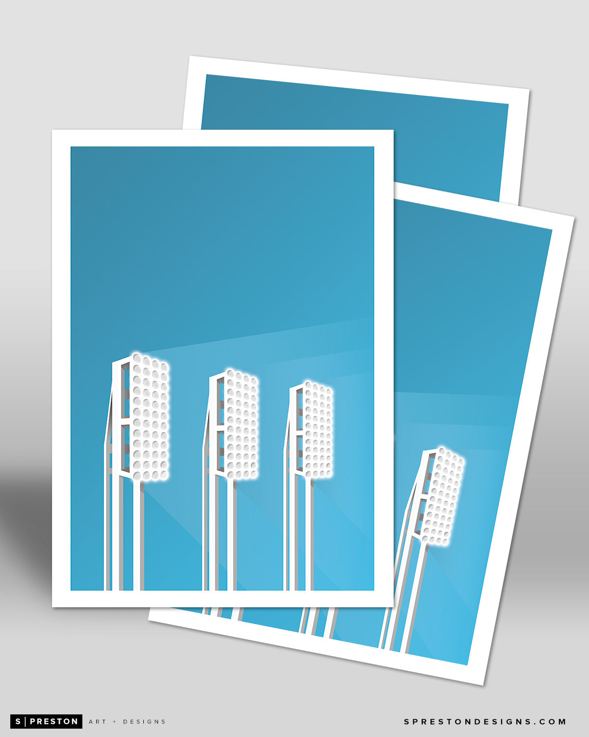 Minimalist Progressive Field Postcard
