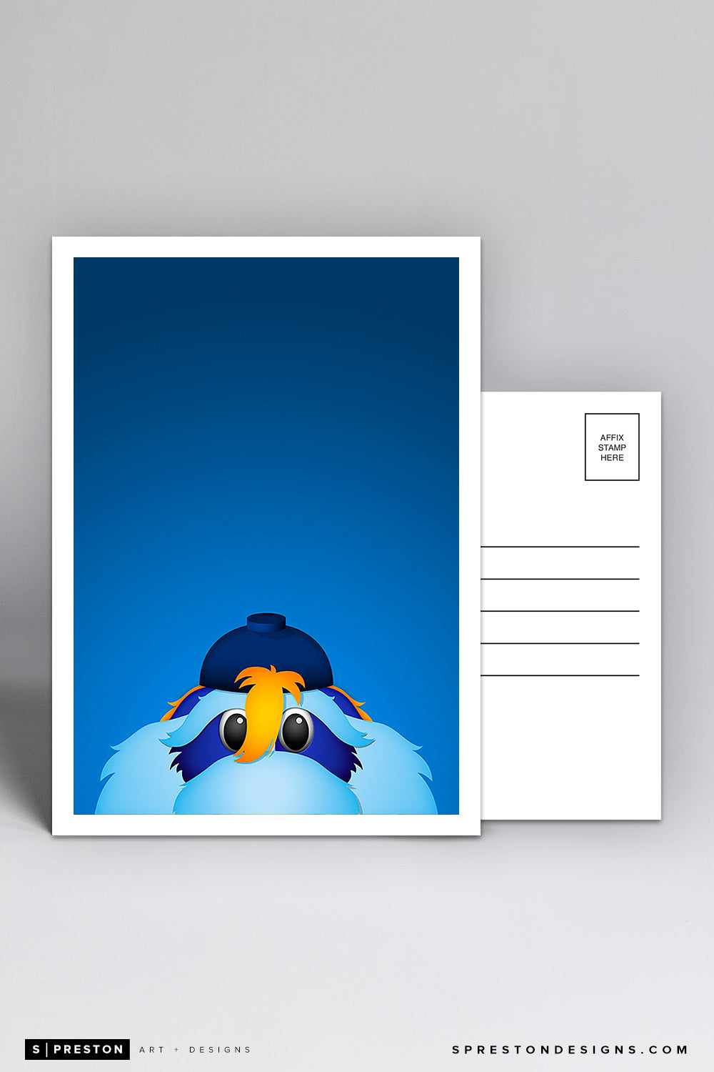 Minimalist Raymond Postcard Tampa Bay Rays Mascot
