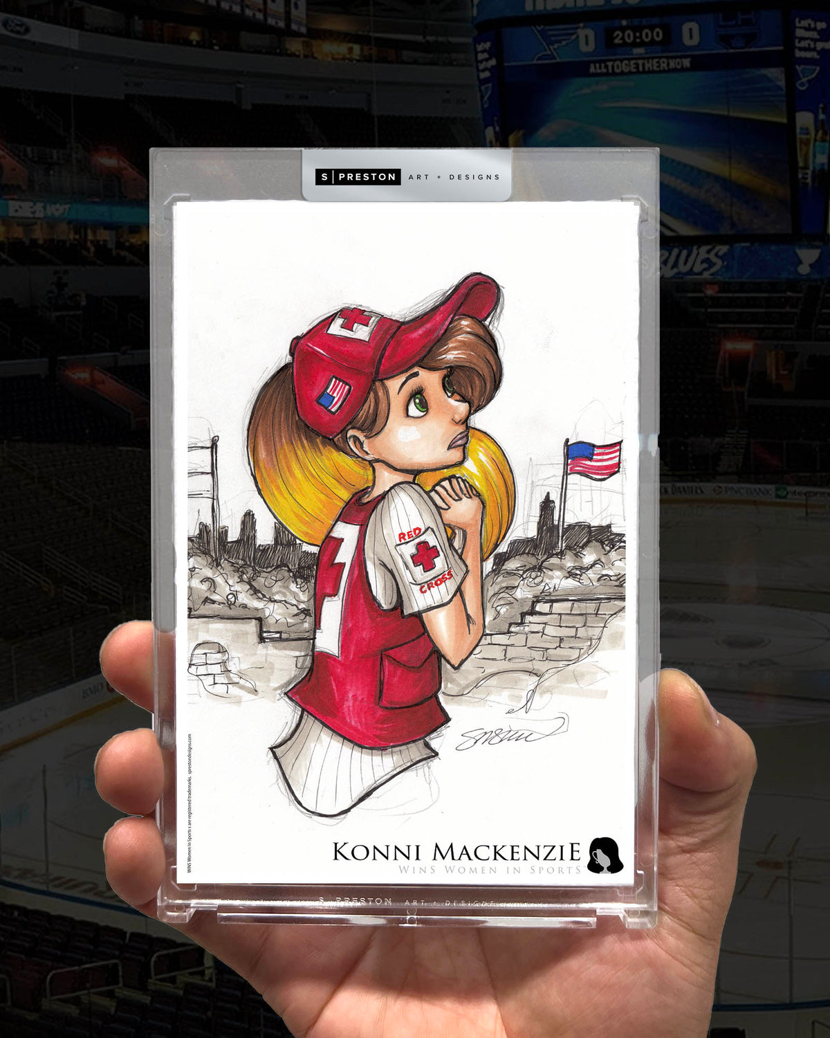 WinS® Konni Mackenzie Red Cross Limited Edition Art Card Slab