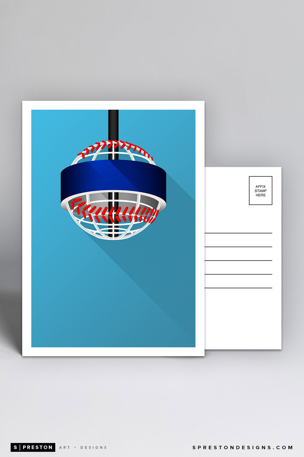 Minimalist Truist Park Postcard Atlanta Braves - S. Preston