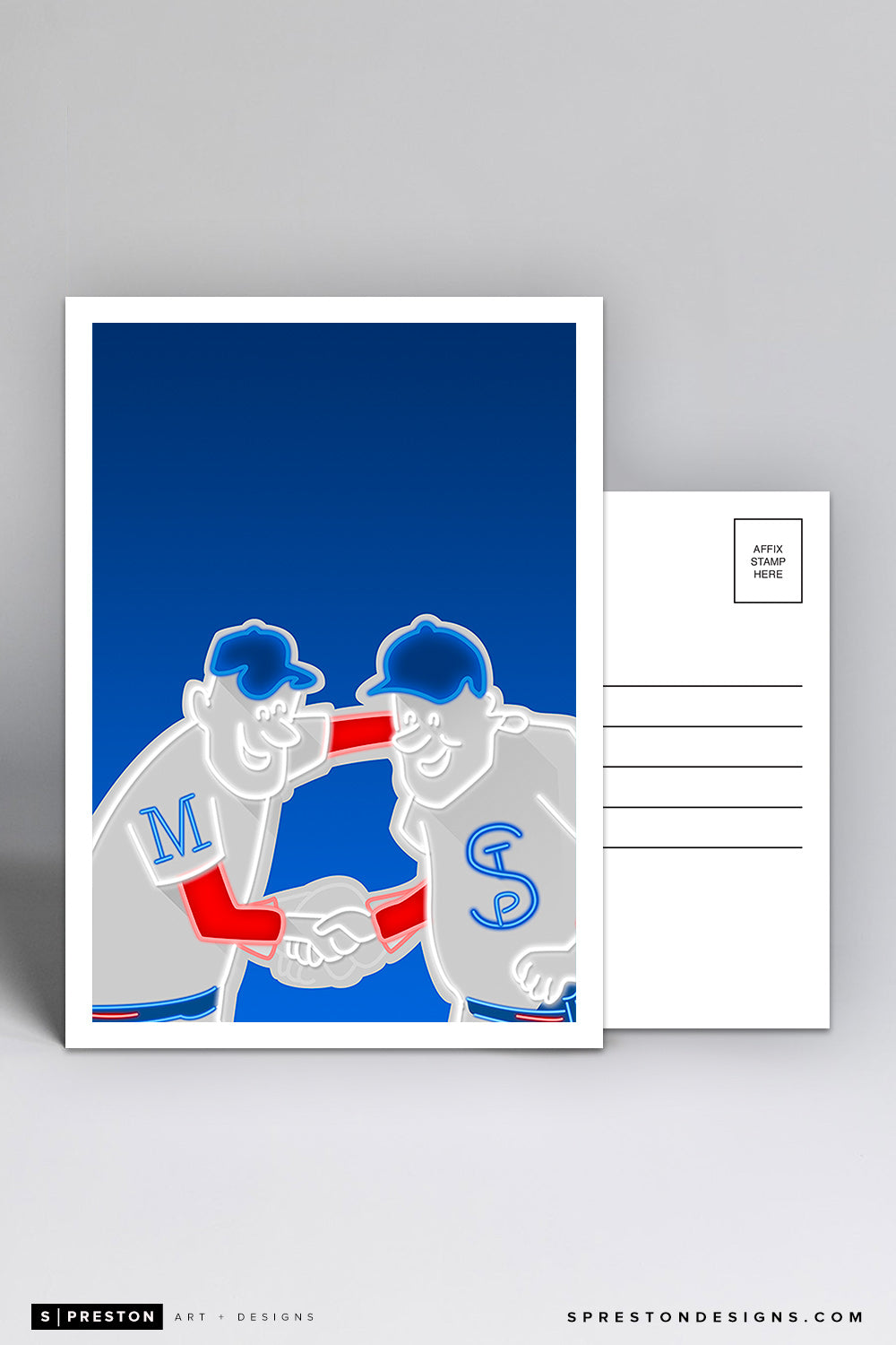 Minimalist Target Field Postcard Minnesota Twins - S. Preston
