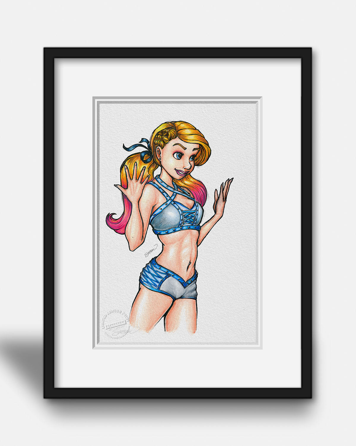 The Little Miss Bliss - Alexa Bliss - Sketch Print